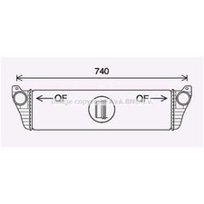 Ladeluftkühler Aluminium für Mercedes-Benz Viano W639 Vito/Mixto Kasten