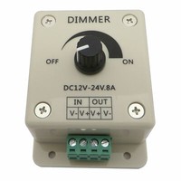 Led Dimmer 12V 24V Dc 8A Helligkeitsregler Streifen Led-Streifen Pwm Regler