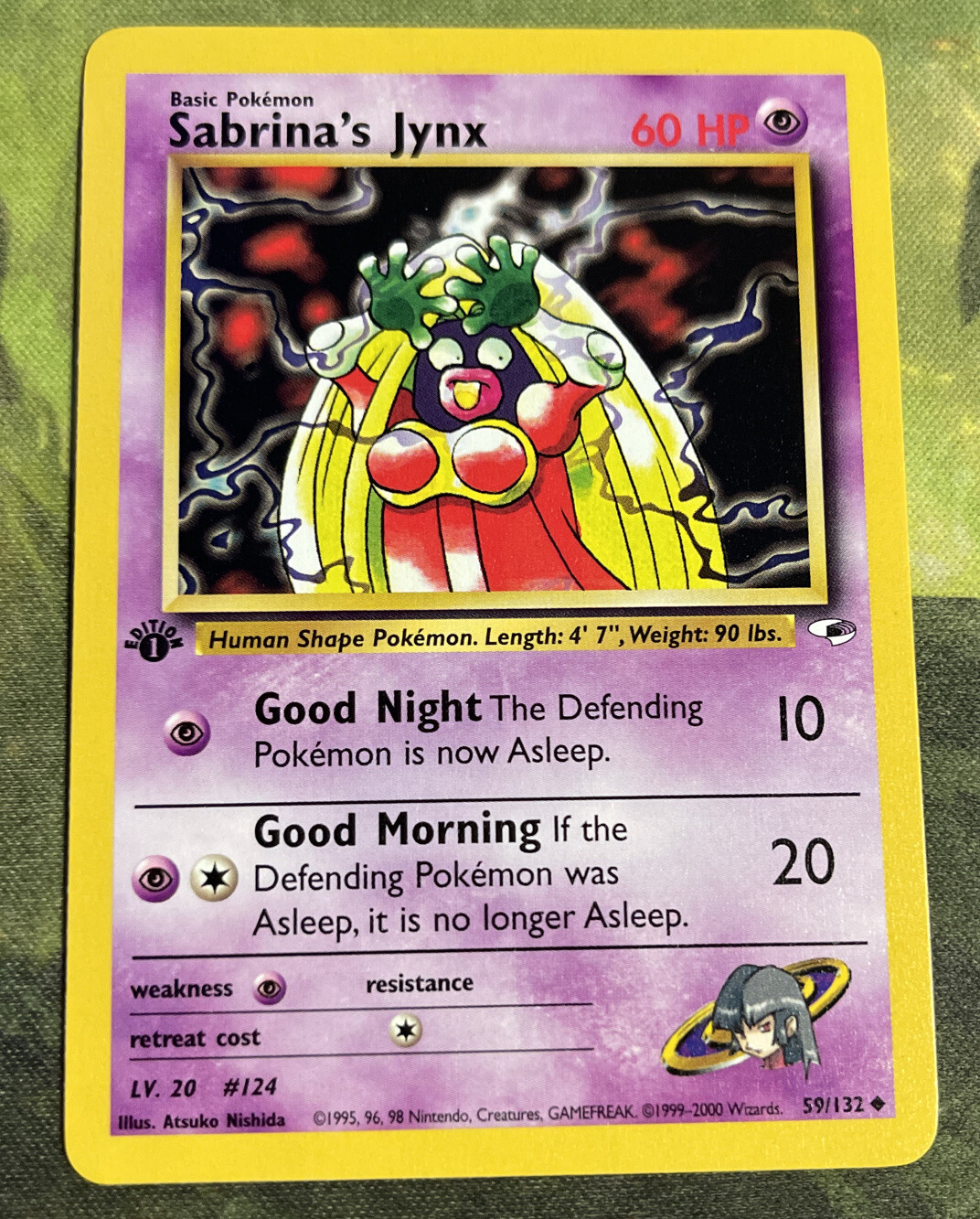 1st Edition Sabrina’s Jynx 59/132 - Gym Heroes - Near Mint