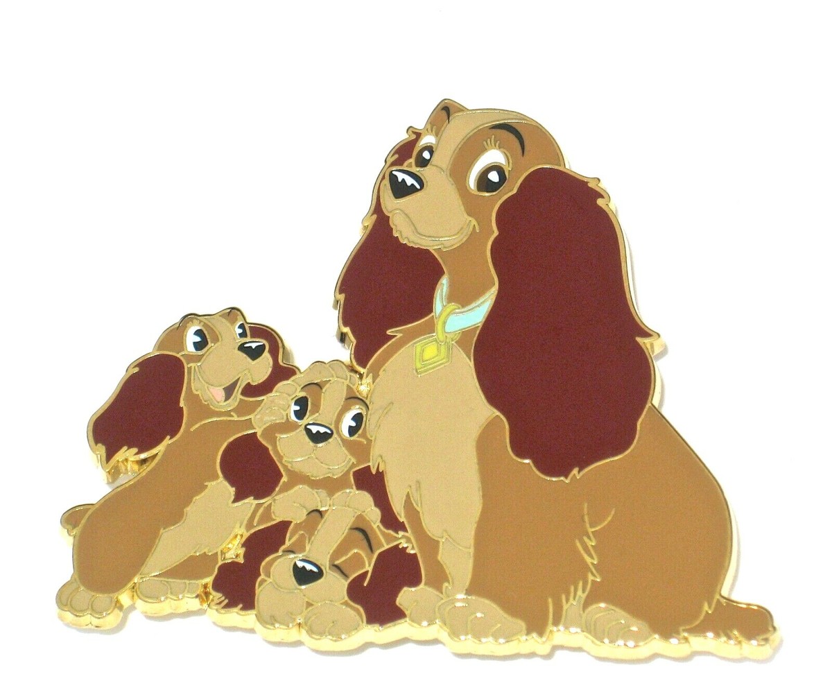 Disney Auctions Lady Tramp わんわん物語　ピンバッジ Disney Auctions Lady Tramp わんわん物語 ピンバッジ Lady