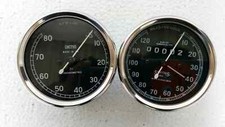 Smiths 120 mph Speedometer 8000 rpm Tachometer 80 mm , M12x1 thread Replica 2:1