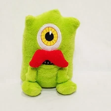 U-Neeks Mustachio Green Monster Plush 6" Stuffed Animal DaySpring Hallmark