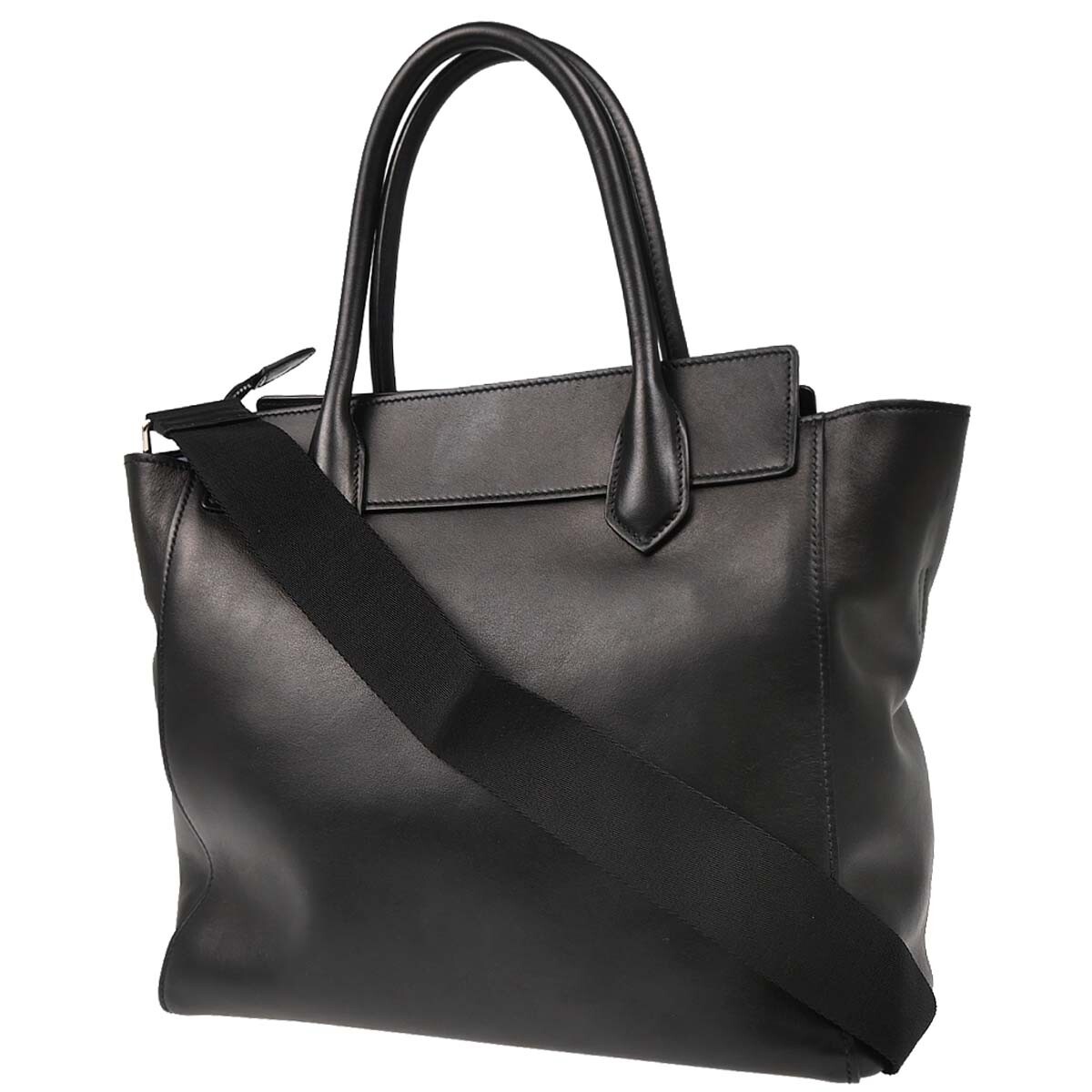 バッグ PRADA 2way leather tote bag black PRADA 2-way logo leather tote bag Black W approx. 37 cm x H