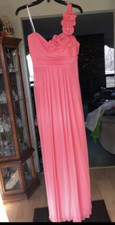 Peach One Shoulder Prom/formal Dress Size 7