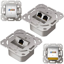 Netzwerkdose CAT6a 1/2-Port RJ45 500MHz Unter...