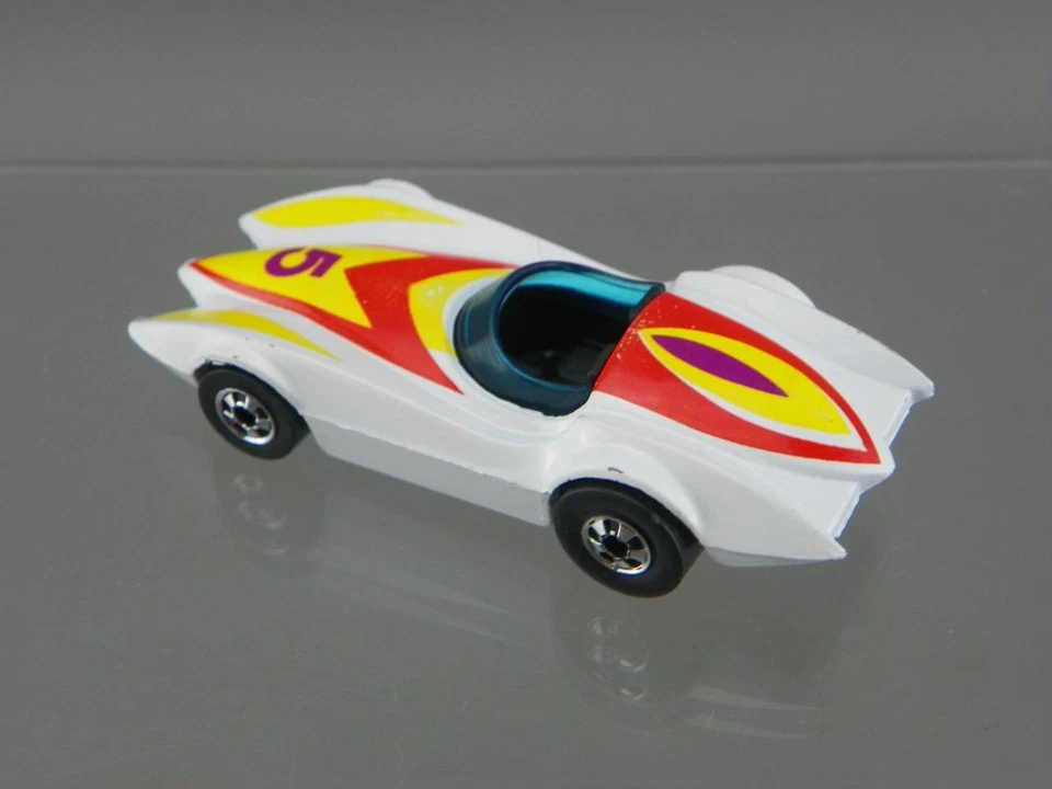 Vintage 1976 Hot Wheels Diecast 1/64 BW Second Wind Speed Racer Mach 5 Car HK VG - Image 4 of 4