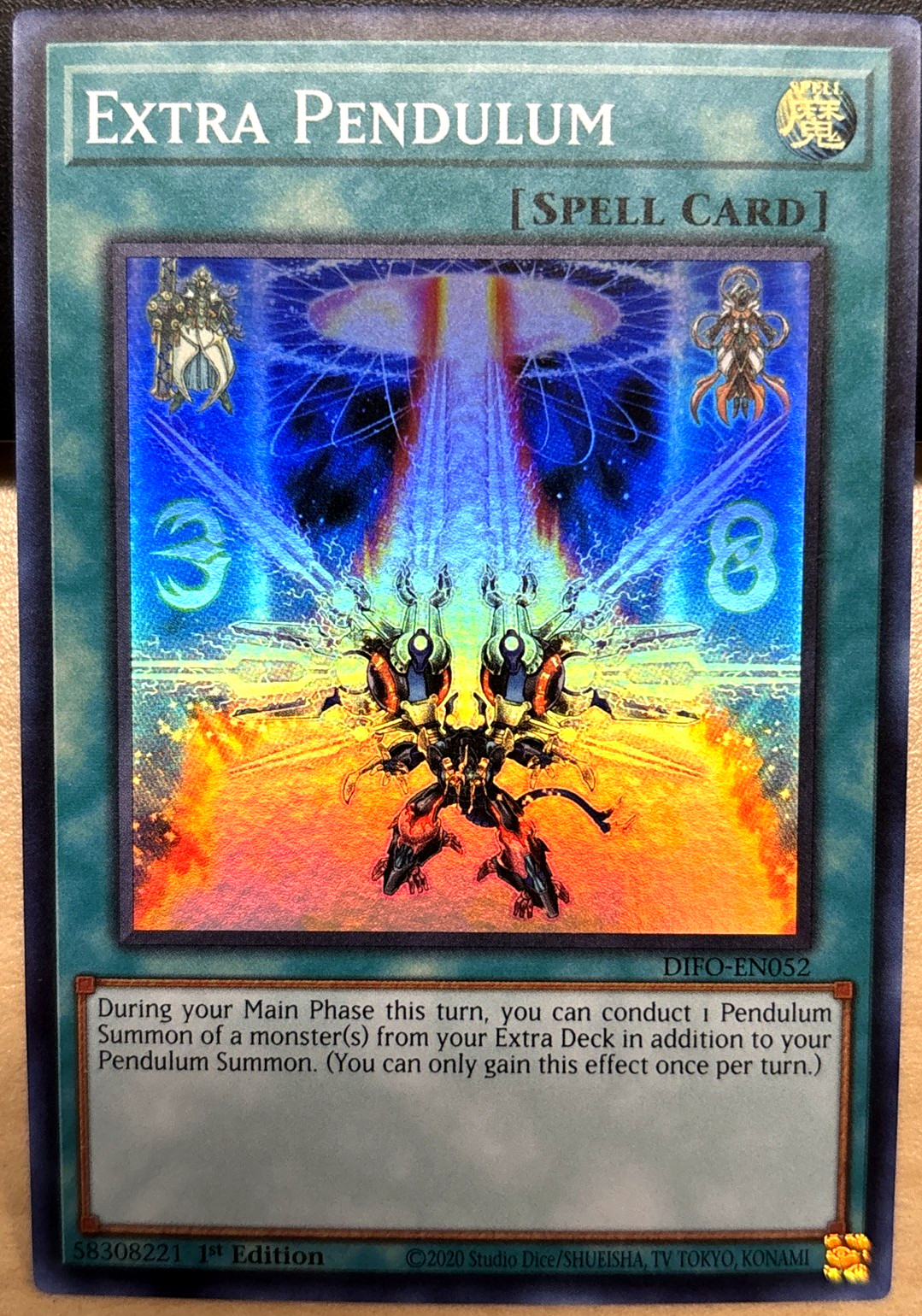 YuGiOh Dimension Force DIFO-EN052 Extra Pendulum SUPER RARE 1st Edition