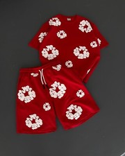 DT FLOWER TSHIRT AND SHORT SET