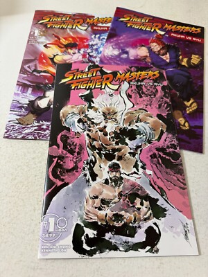 STREET FIGHTER MASTERS Akuma Vs Ryu #1 NM Variant Set A B C Udon 2024 Comic Book