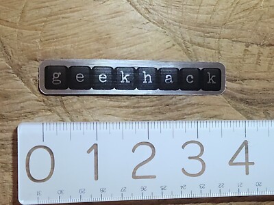 GEEKHACK STICKER Hacker Sticker Metallic Sticker Geekhack Decal Metallic Decal