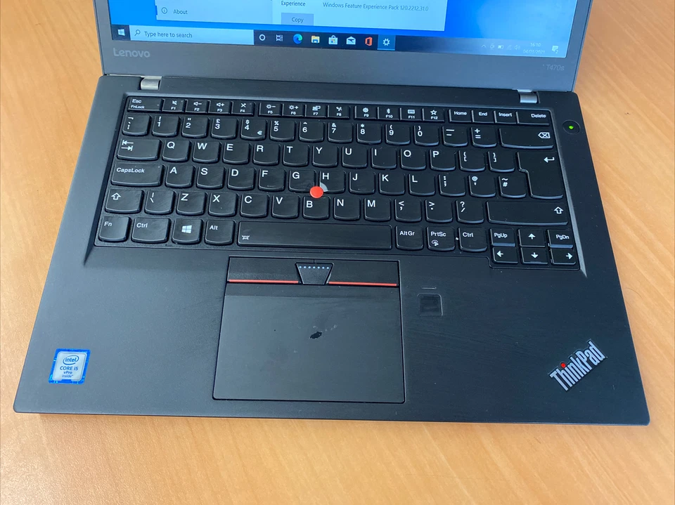 Lenovo THINKPAD T470S i5-6300u 8GB RAM 180GB Win 10Pro - Image 2 of 4
