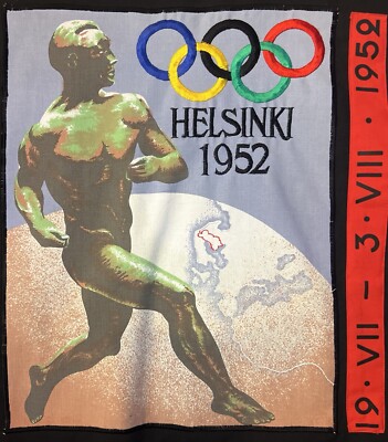 Vintage 80s ADIDAS 1952 Olympics Stockholm Helsinki Bomber