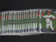 (25) COUNT LOT CONNOR JUSTUS 2016 BOWMAN CHROME DRAFT CARD #BDC-61