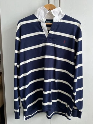 Polo by Ralph Lauren Men's long sleeved rugby shirt. In nearly new condition. - Image 1 of 3