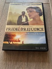 Pride  Prejudice DVD, 2005 full screen like new in case