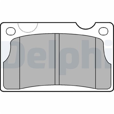 Delphi Bremsbeläge vorne für Volvo 140 164 240 260 P