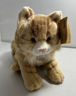 DEMDACO Large Maine Coon Cat Striped Ginger Children's Plush Handmade