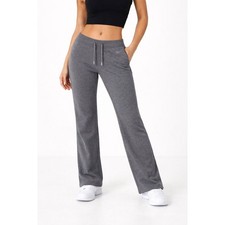 Nike Y2K Gray S Low Rise Flare Sweat Pants Drawstring Waist EUC Gym Athleisure