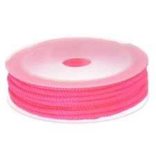 Twisted Nylon Twine Thread 3mm 7M/23 Feet Braided Nylon String, Hot Pink