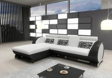 LEATHER SOFA SOFA CORNER COUCH UPHOLSTERED CORNER SOFA SET DESIGNER COUCH BAR FUNCTION