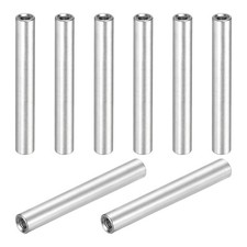 8 Pcs M3x40mm Round Aluminum Standoff Column Spacer Silver Tone