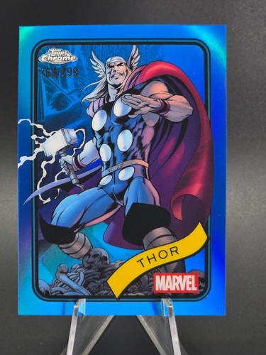 2025 Topps Chrome Marvel THOR Blue Refractor /299