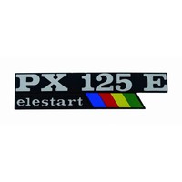 Emblem Schriftzug Px125E Elestart Bunt 135X33Mm FüR Vespa PX 200 E Lusso 80