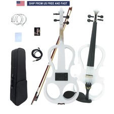 New 16-Inch Electric Solid Wood Viola: Ebony Fittings, Full Accessories