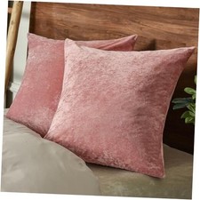Truly Velvet Throw Pillow Covers, 24"x24", No 24" x 24" Pack of 2 Pink