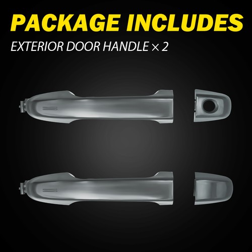 2x Exterior Door Handle Front Fits For Toyota Camry 12-17 Front Left Right Gray - Picture 8 of 16