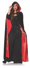 Black  Red Adult Costume Cape  One Size
