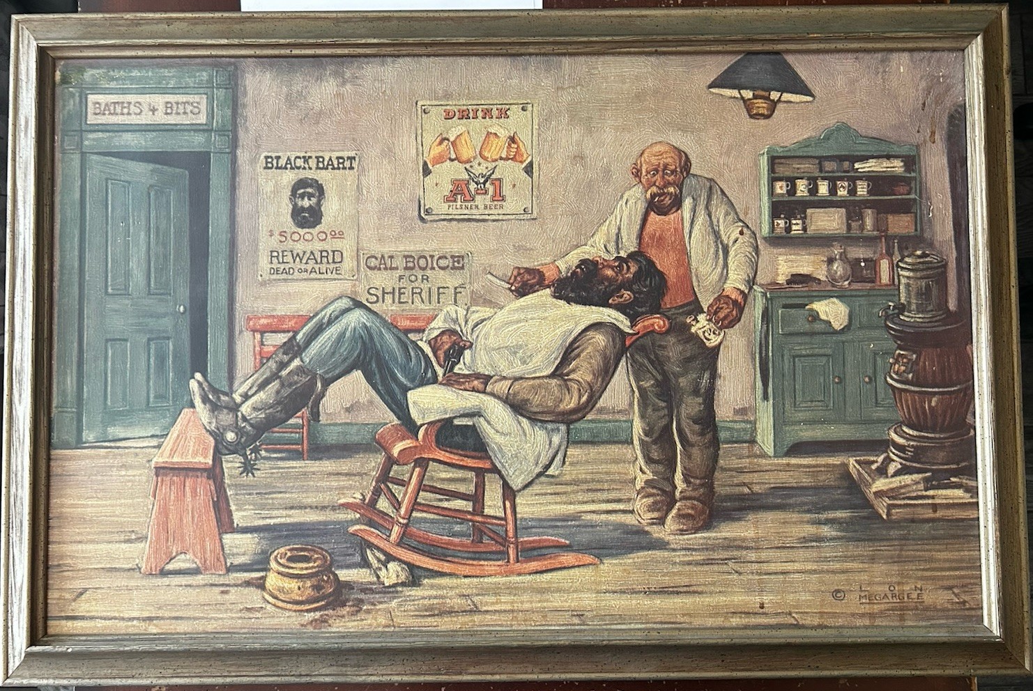 Original Arizona Brewing Co.  A-1 Beer Lon Megargee Advertising Print