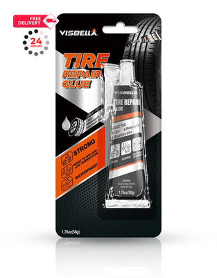 Visbella Tire Repair Glue, Black Rubber Cement, Sidewall Scratch Repair... 