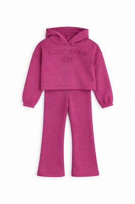 DKNY Mädchen Kinder Kleinkind 2-teiliges Set - Hoodie & Jogginghose Alter 2 Jahre - 14 Jahre