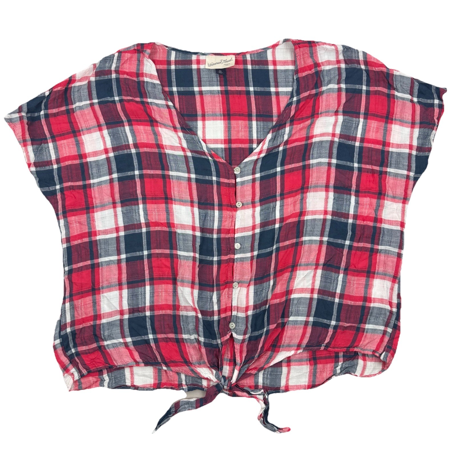 UNIVERSAL THREAD Womens Button & Tie Front Shirt … - image 1