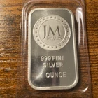 JM Bullion .999 Silver 1 Oz Bullion Reverse Proof Art Bar Sealed