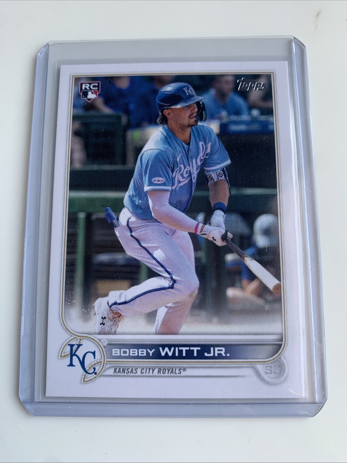 2022 TOPPS BASEBALL SERIES 2 BOBBY WITT JR. IMAGE PHOTO VARIATION ROYALS SP #660
