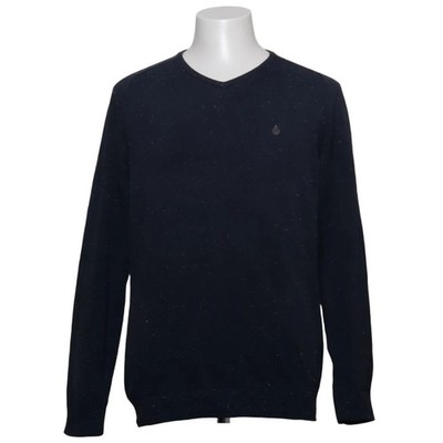 Volcom, Pullover, Größe: M, Blau/Mehrfarbig, Print, Feinstrick, Herren #xUE