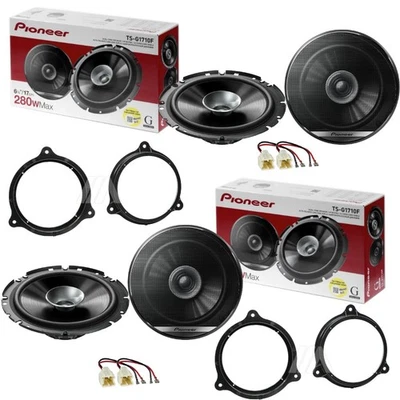 Kit 4 Câsses Pioneer Avant Arrière Double Cône Pour Renault Kadjar - Photo 1/4