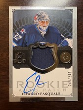 2013-14 Upper Deck The Cup Edward Pasquale Patch Auto RC 249/249 (#131)