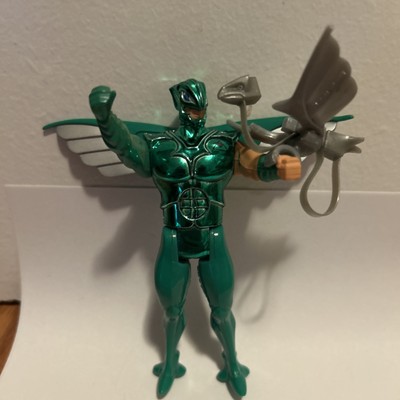 Vintage 1986 Silverhawks FLASHBACK and BACKLASH Telepix Green Action Figures