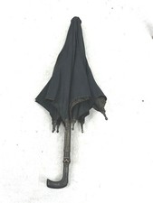 antique parasol rare child size telescoping handle black original 1800s repair