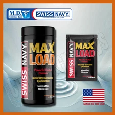 Swiss Navy Max Load Tablets Male Health Supplement for Vitality + Performance