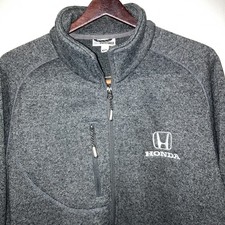 Honda 90s Vintage Mens Full Zip Fleece Jacket Size 2XL