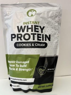 Instant Whey Protein Cookies And Cream (2.2Lb)