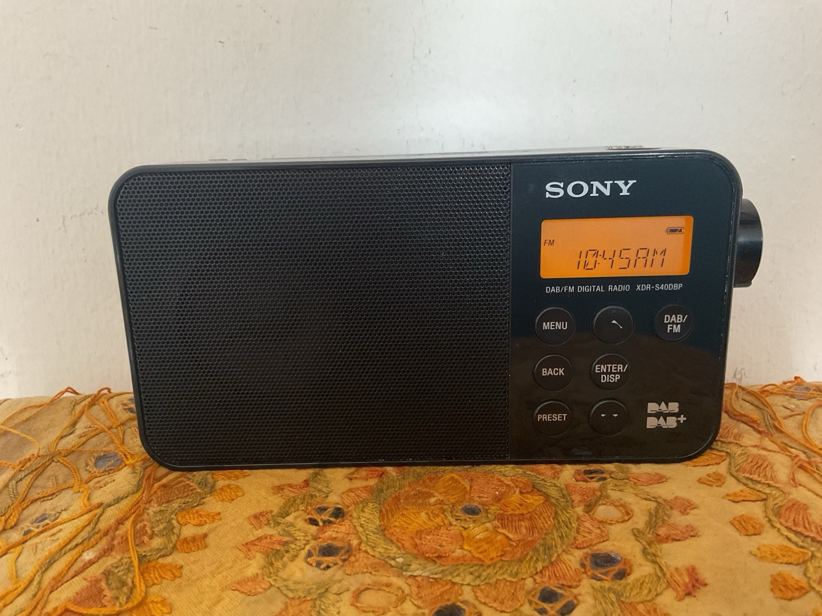 Sony XDR-S40DBP Radio Portatile Digitale DAB+ FM nera Display LCD Antenna