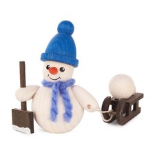 Frostmann Wood Winter Craft Set Snowman Sled Cylinder 6 cm
