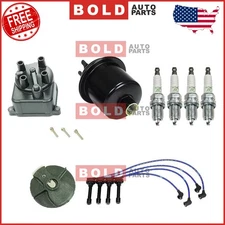 Tune Up Kit Fuel Filter Cap Rotor Spark Plugs & Wires for Honda CRV 1999-2001