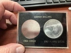 1967 Circulated Canada goose silver dollar with case, free shipping