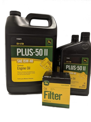 #ad John Deere Original Equipment Oil Change Kit Filter and Oil 1 M806419 6 $61.96